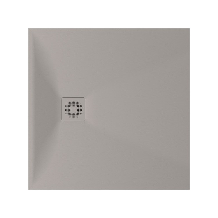 Dušas paliktnis kvadrātveida PAA LETTERA KV 90x90 cm, SMOKE