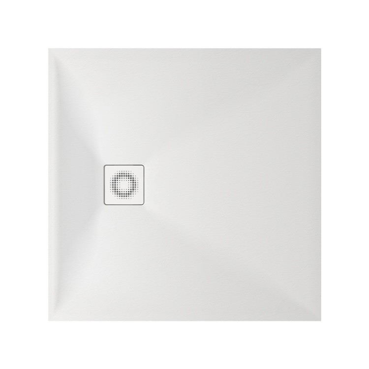 Dušas paliktnis kvadrātveida PAA LETTERA KV 90x90 cm, balts