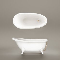 Brīvi stāvoša vanna PAA VICTORIA 1700x830x610, kājas Antica