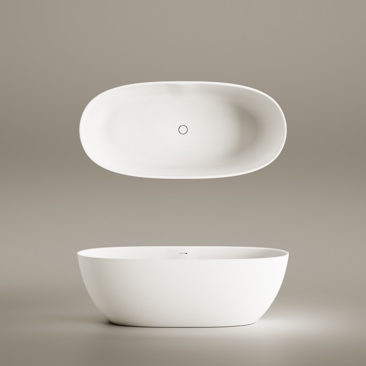 Brīvi stāvoša vanna PAA BELLA 1700x800, silkstone