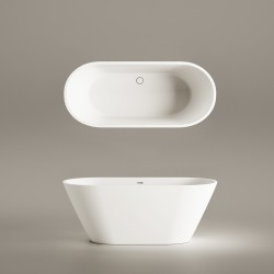 Brīvi stāvoša vanna PAA DECO NUDO 1600x725, silkstone