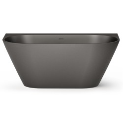 Brīvi stāvoša vanna PAA DECO WALL 1600x810, silkstone, graphite