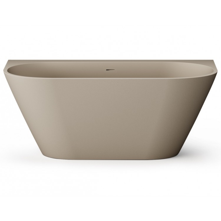 Brīvi stāvoša vanna PAA DECO WALL 1600x810, silkstone, matte caffelatte