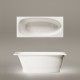 Taisnstūra vanna PAA UNO GRANDE 170x75 cm