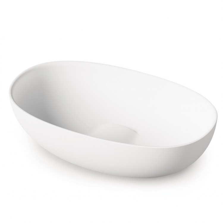 Vannas istabas uzliekamā izlietne PAA BELLA 650x390mm, silkstone, balta