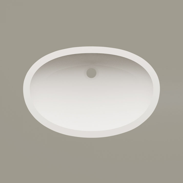 Vannas istabas iebūvējamā izlietne PAA OVO IN Silkstone 55x37cm, matte caffelatte