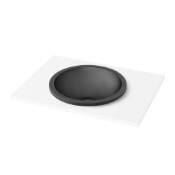 Vannas istabas iebūvējamā izlietne PAA ROUND IN Sikstone D44cm, graphite
