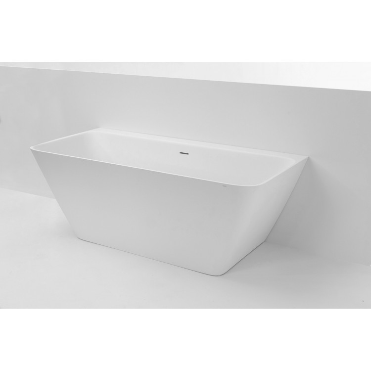 Brīvi stāvoša vanna PAA QUADRO WALL 1600x750, silkstone, VAQUAWAS/00