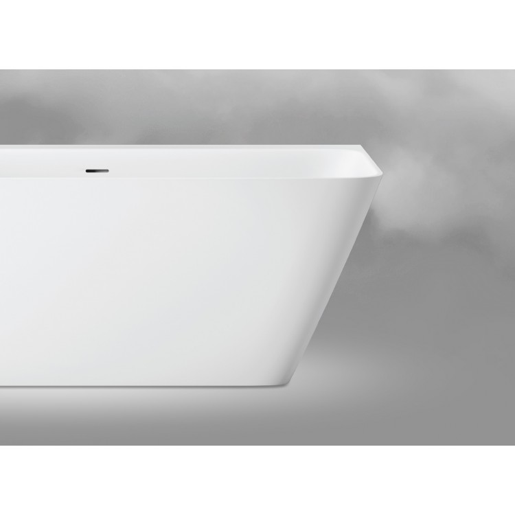 Brīvi stāvoša vanna PAA QUADRO WALL 1600x750, silkstone, VAQUAWAS/00