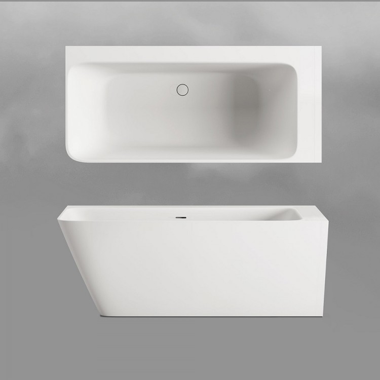 Stūra vanna PAA QUADRO CORNER A 1600x750, balta