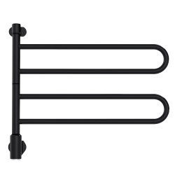 Elektriskais dvieļu žāvētājs PAX Flex U 2/650 Momento II 43W, melns matēts