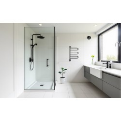 Elektriskais dvieļu žāvētājs PAX Flex U 3/450 Momento II 41W, melns matēts