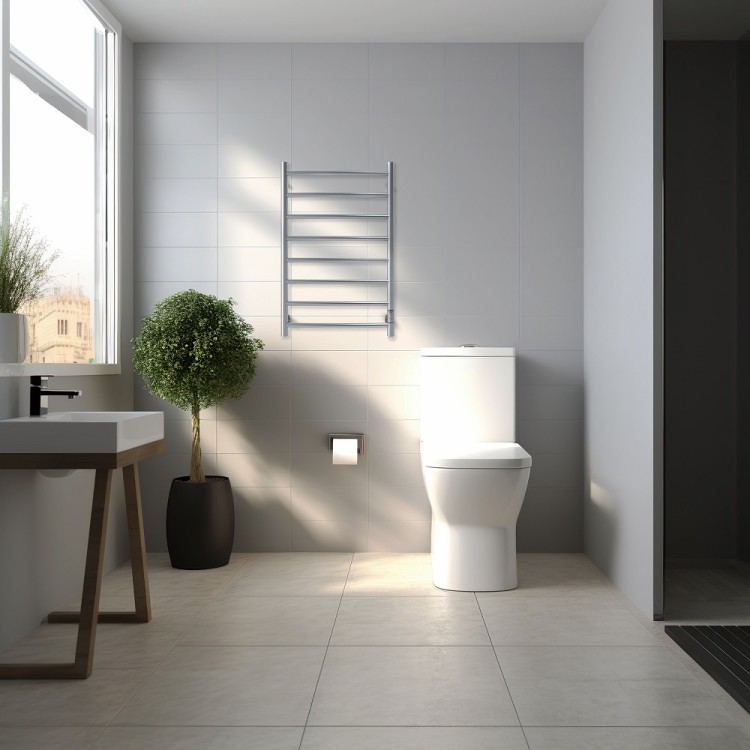 Elektriskais dvieļu žāvētājs PAX Foxtrot DUO 80W, nerūsējošais tērauds