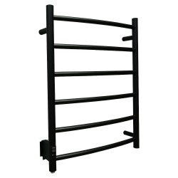 Elektriskais dvieļu žāvētājs PAX Salsa Timer 55W, melns matēts