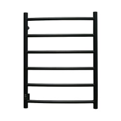 Elektriskais dvieļu žāvētājs PAX Salsa Timer 55W, melns matēts