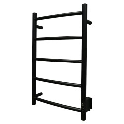 Elektriskais dvieļu žāvētājs PAX Samba Timer 40W, melns matēts