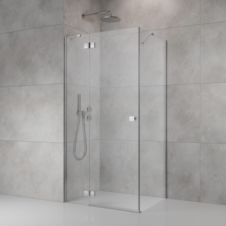 Dušas stūris kvadrātveida Radaway Almatea SE Chrome KDJ 90x90 cm L, hroms