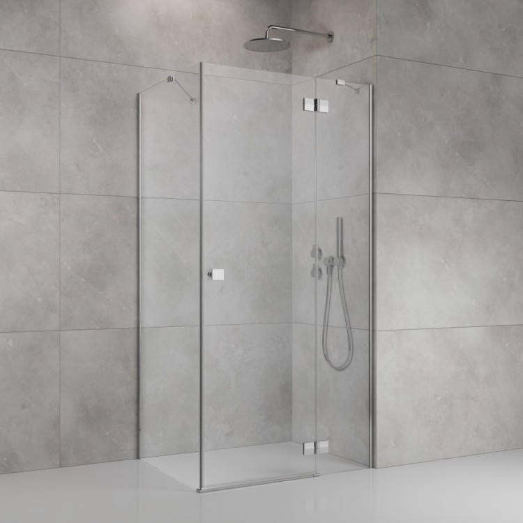 Dušas stūris kvadrātveida Radaway Almatea SE Chrome KDJ 80x80 cm R, hroms