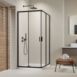 Dušas stūris taisnstūra Radaway Alienta D 80x100 cm, melns