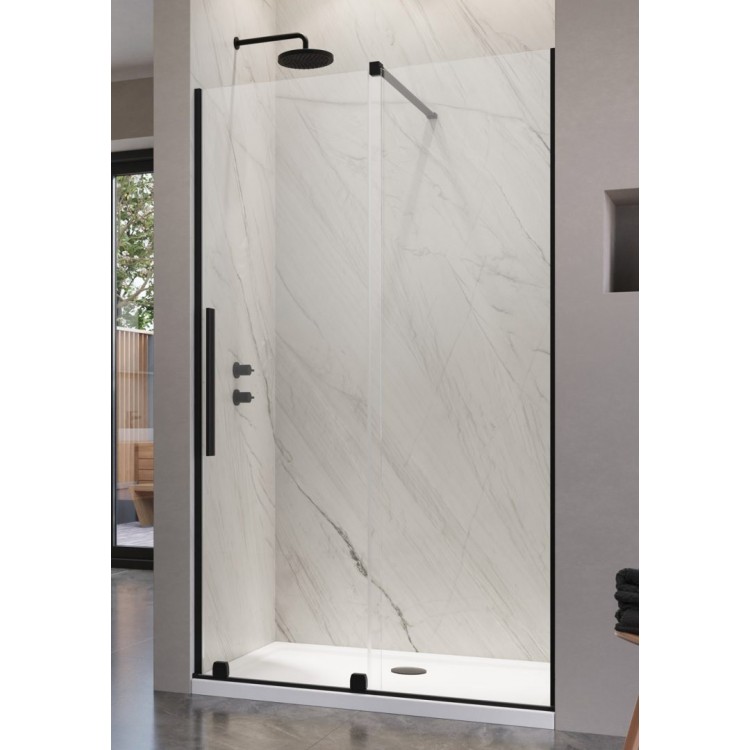 Dušas durvis bīdāmās Radaway FURO Black DWJ 160 L/R