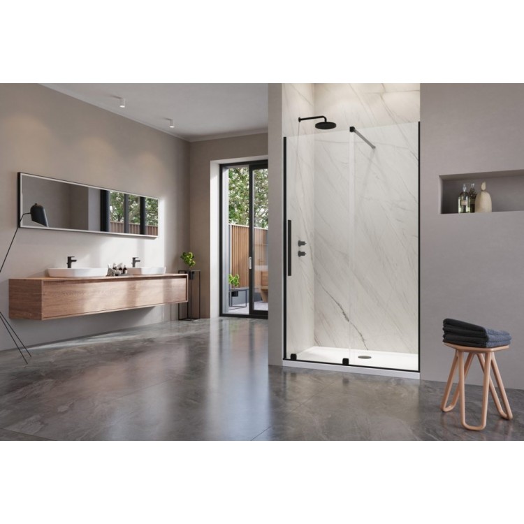 Dušas durvis bīdāmās Radaway FURO Black DWJ 160 L/R