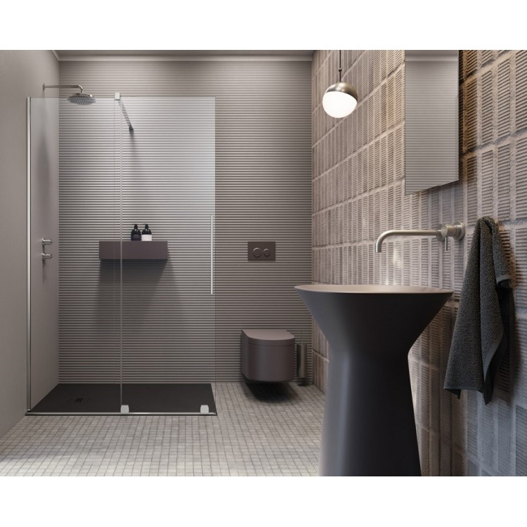 Dušas siena ar bīdāmām durvīm Radaway FURO 100x200 cm, L