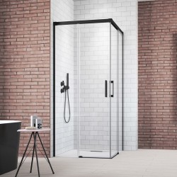 Dušas stūris kvadrātveida Radaway Idea Black KDD 100x100cm