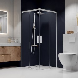 Dušas stūris kvadrātveida Radaway Idea White KDD 90x90cm