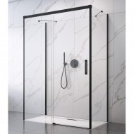 Dušas stūris taisnstūra Radaway Idea Black KDJ+S 90x100x90cm, 90/100L/90BL