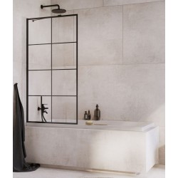 Vannas sieniņa Radaway IDEA Black PNJ II Factory 100 cm