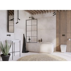 Vannas sieniņa Radaway IDEA Black PNJ II Factory 100 cm