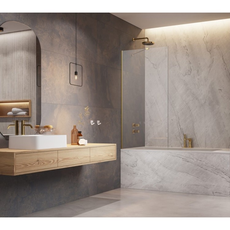 Vannas sieniņa Radaway Modo New Gold PNJ II 90 cm