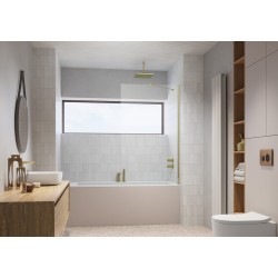 Vannas sieniņa Radaway Modo New Brushed Gold PNJ II 90 cm