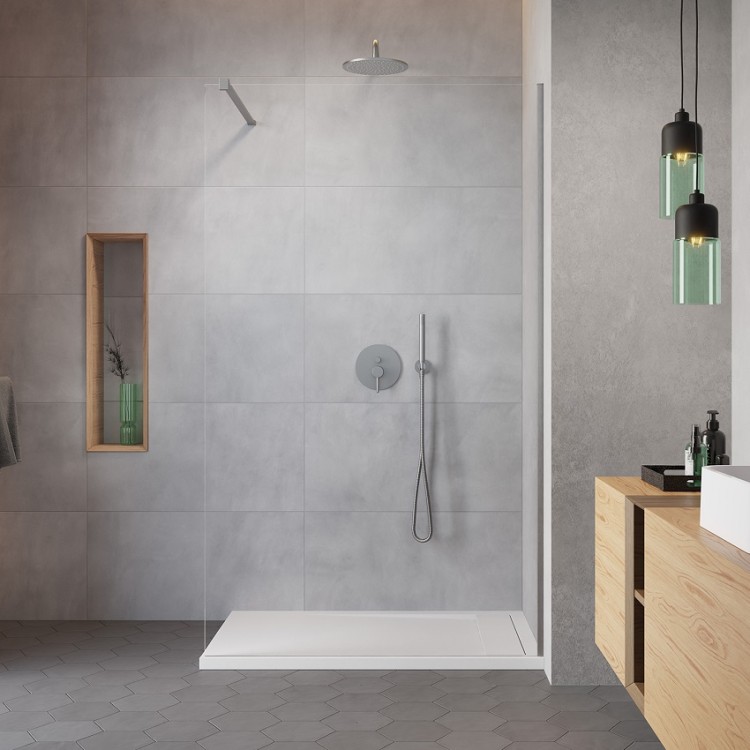 Dušas siena Radaway MODO New Brushed Nickel II 1300x2000mm