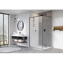 Dušas siena Radaway MODO New Black Frame II 1400x2000mm