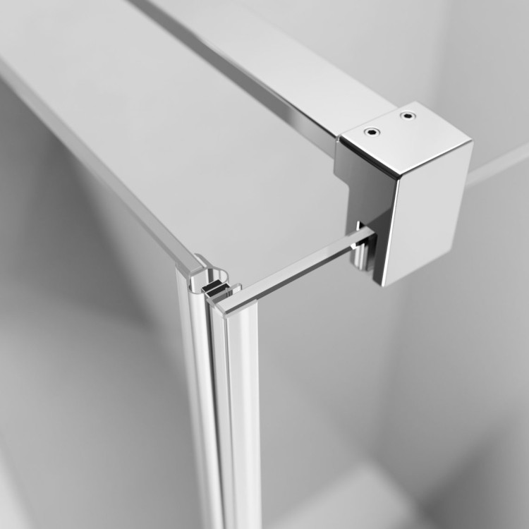 Dušas stūris kvadrātveida Radaway NES KDS II ar krustveida atbalsta stieni 90Lx90cm