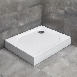 Dušas paliktnis taisnstūra Radaway DELOS D 90x75 R, balts