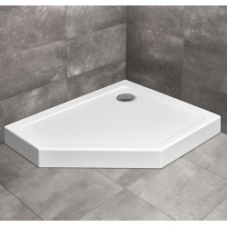 Dušas paliktnis piecstūru Radaway Doros PT E Compact 80x100 R, balts