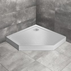 Dušas paliktnis piecstūru Radaway Doros PT Compact 100x100, balts akmens