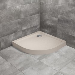 Dušas paliktnis pusapaļš Radaway Doros A Compact 90x90, kašmirs