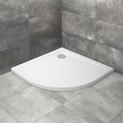 Dušas paliktnis pusapaļš Radaway Doros A 80x80, balts