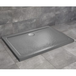 Dušas paliktnis taisnstūra Radaway DOROS D 100x80cm, antracīts akmens