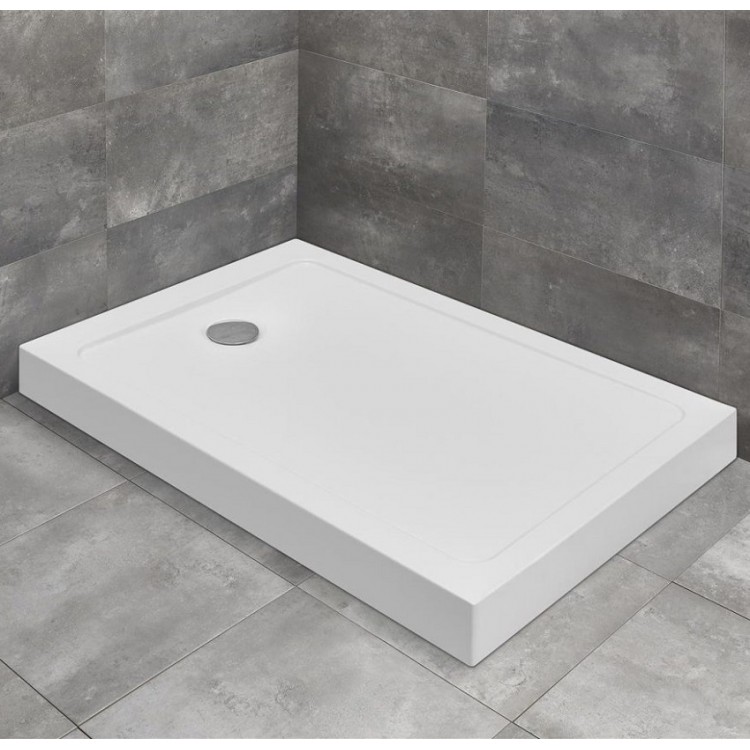 Dušas paliktnis taisnstūra Radaway DOROS F Compact 100x80cm, balts