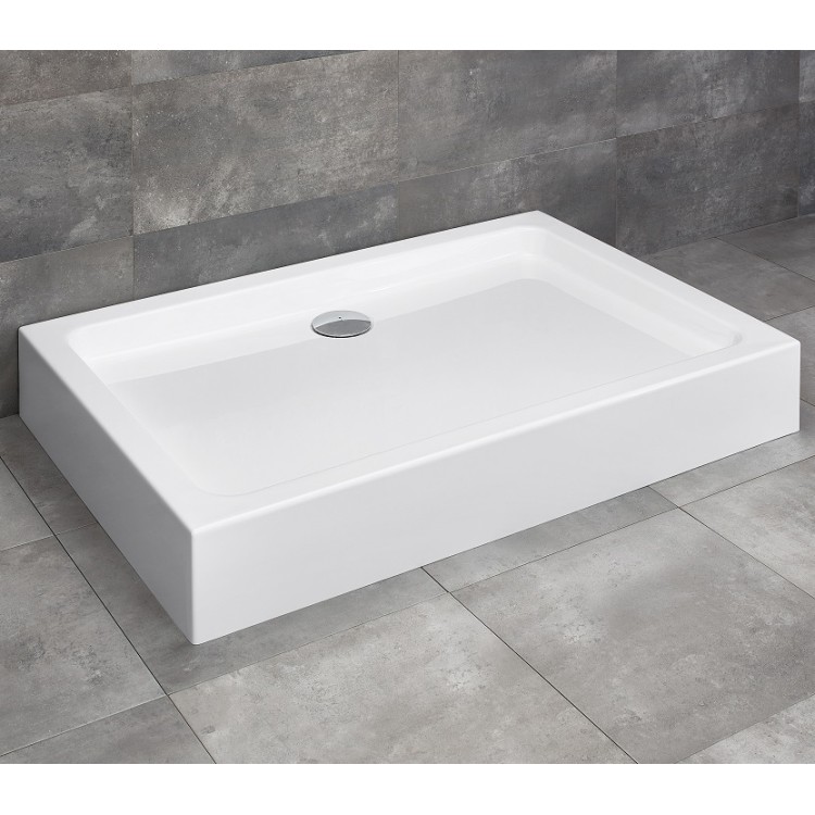 Dušas paliktnis taisnstūra Radaway LAROS D Compact 120x80, balts