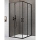 Dušas stūris kvadrātveida Radaway Premium Pro Black KDD 90x90cm