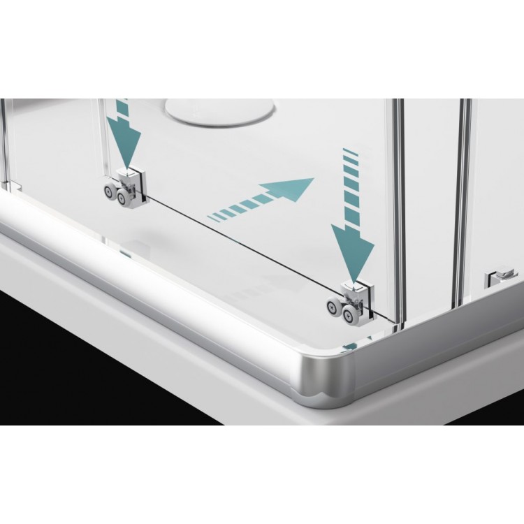 Dušas stūris kvadrātveida Radaway Kantaina Alienta C 80x80 cm