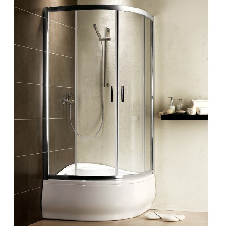 Dušas stūris pusapaļš Radaway Dolphi Premium Plus A 80x80