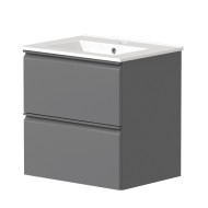 Vannas istabas skapītis ar izlietni Raguvos Baldai COSMOS 51cm, pelēks matēts