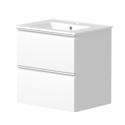 Vannas istabas skapītis ar izlietni Raguvos Baldai COSMOS 51cm, balts matēts