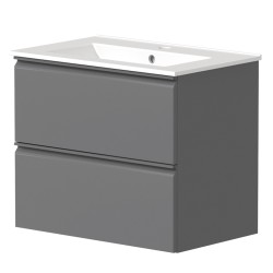 Vannas istabas skapītis ar izlietni Raguvos Baldai COSMOS 61cm, pelēks matēts